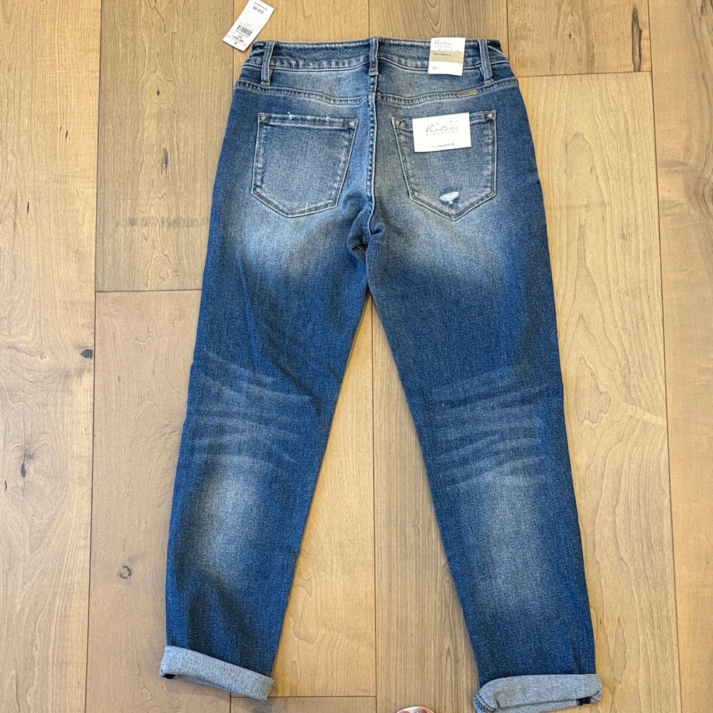 KanCan Blue Distressed Boyfriend Jeans